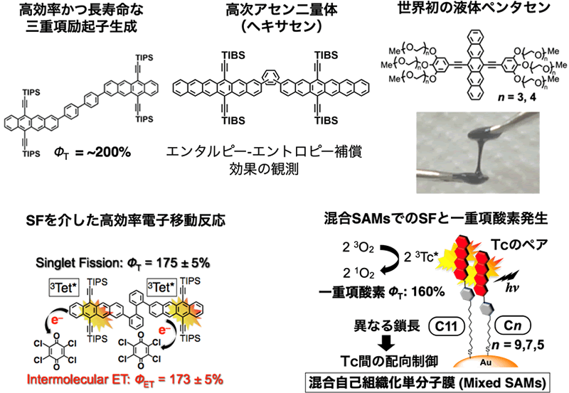 2.多励起子生成状態を利用した高効率光反応の実現と応用展開